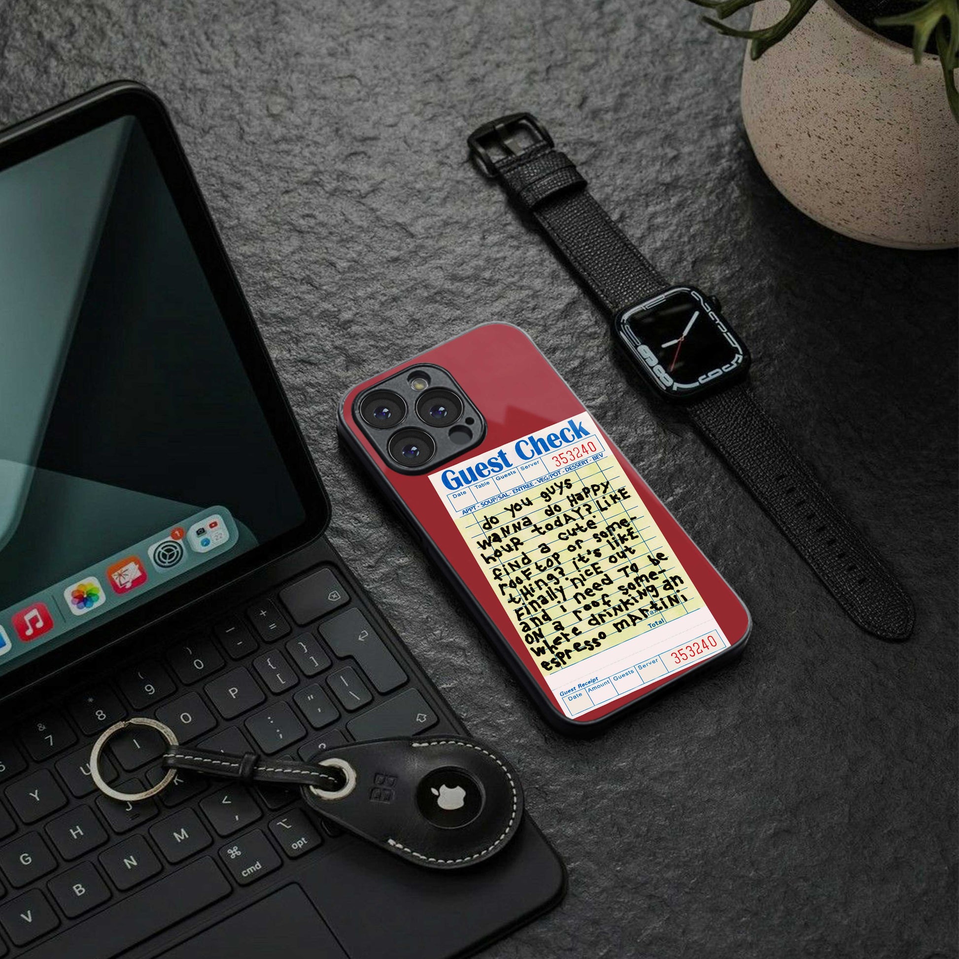 happy hour back phone cover | glass case for iphone 13 mini