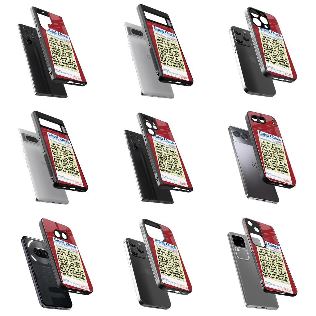 Durable Glass Back Mobile Case for iPhone, Samsung, OnePlus, Google Pixel, Redmi, Vivo, Oppo