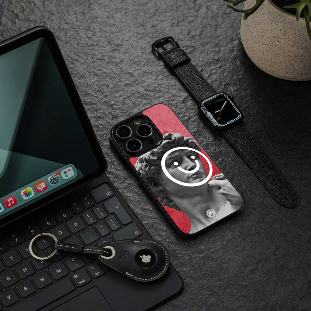 happy michelangelo back phone cover | glass case for Google Pixel 7