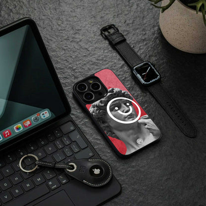 happy michelangelo back phone cover | glass case for iphone 13 pro max