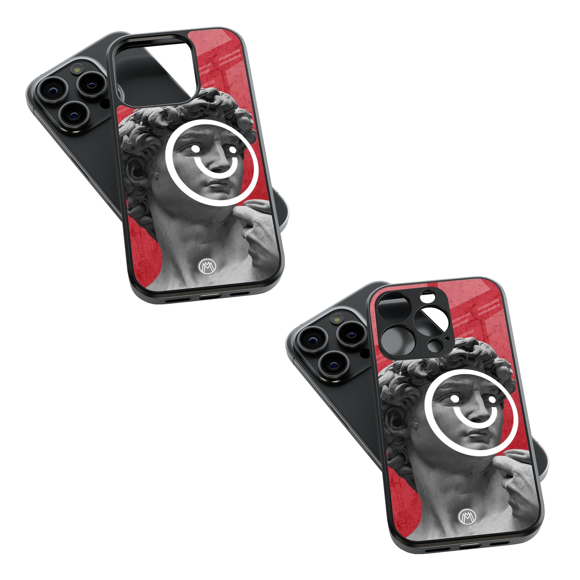 Trendy Glass Back Mobile Case for iPhone, Samsung, Redmi, OnePlus, Google Pixel, Motorola