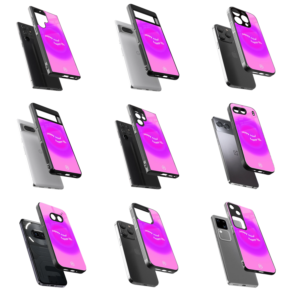 Durable Glass Back Mobile Case for iPhone, Samsung, OnePlus, Google Pixel, Redmi, Vivo, Oppo