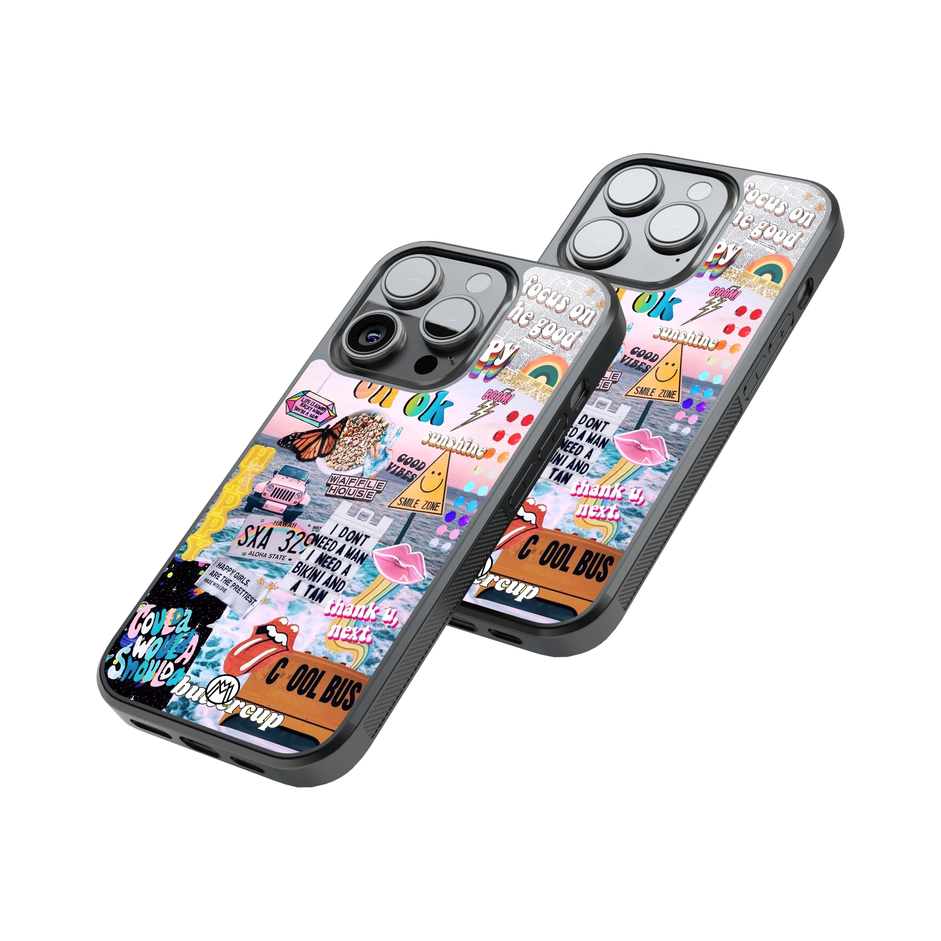 Protective Glass Back Phone Case Compatible with iPhone, Samsung, OnePlus, Pixel & More