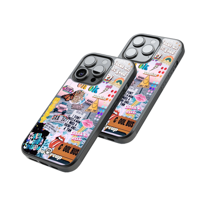 Protective Glass Back Phone Case Compatible with iPhone, Samsung, OnePlus, Pixel & More