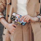 happy sunshine aesthetic collage back phone cover | glass case for iphone 16