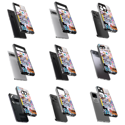 Durable Glass Back Mobile Case for iPhone, Samsung, OnePlus, Google Pixel, Redmi, Vivo, Oppo
