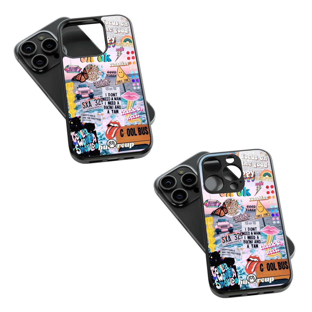 Trendy Glass Back Mobile Case for iPhone, Samsung, Redmi, OnePlus, Google Pixel, Motorola