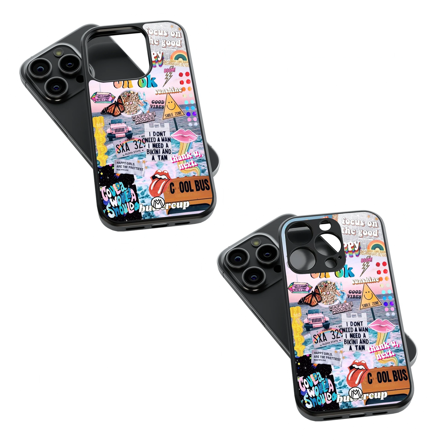 Trendy Glass Back Mobile Case for iPhone, Samsung, Redmi, OnePlus, Google Pixel, Motorola