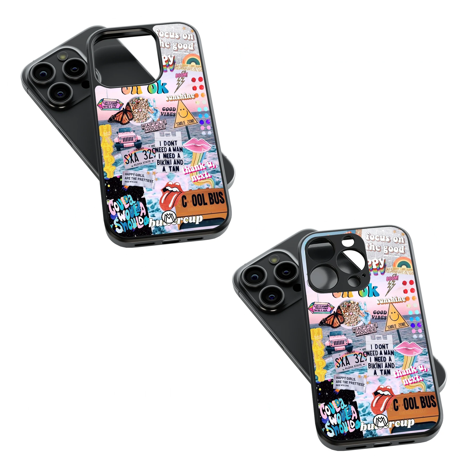 Trendy Glass Back Mobile Case for iPhone, Samsung, Redmi, OnePlus, Google Pixel, Motorola