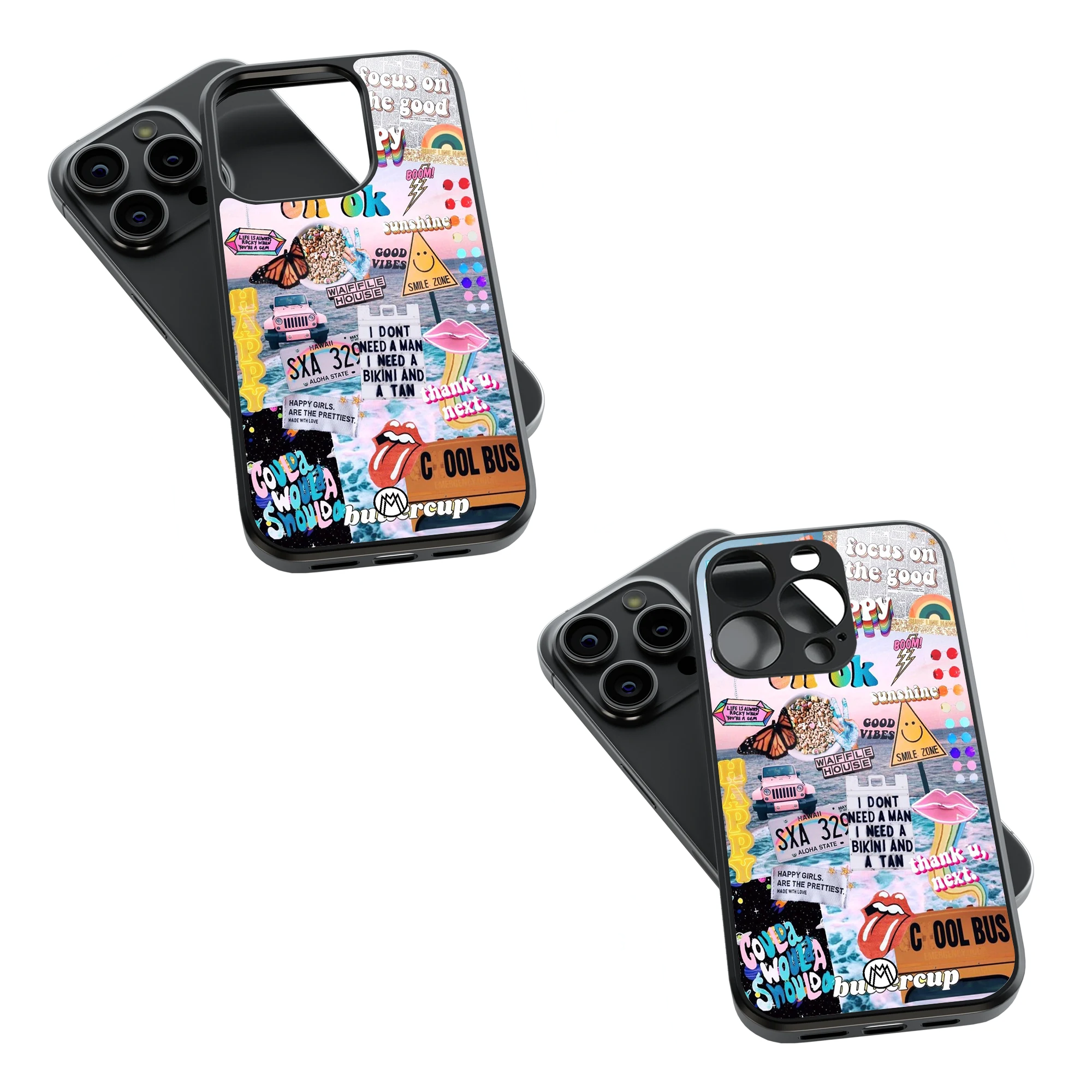 Trendy Glass Back Mobile Case for iPhone, Samsung, Redmi, OnePlus, Google Pixel, Motorola