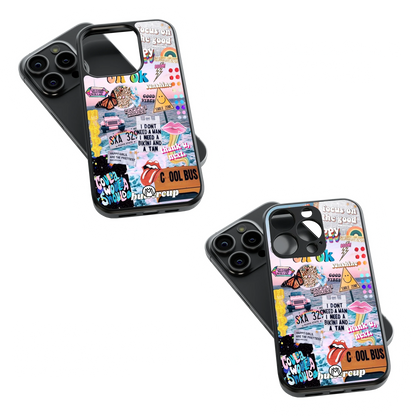Trendy Glass Back Mobile Case for iPhone, Samsung, Redmi, OnePlus, Google Pixel, Motorola