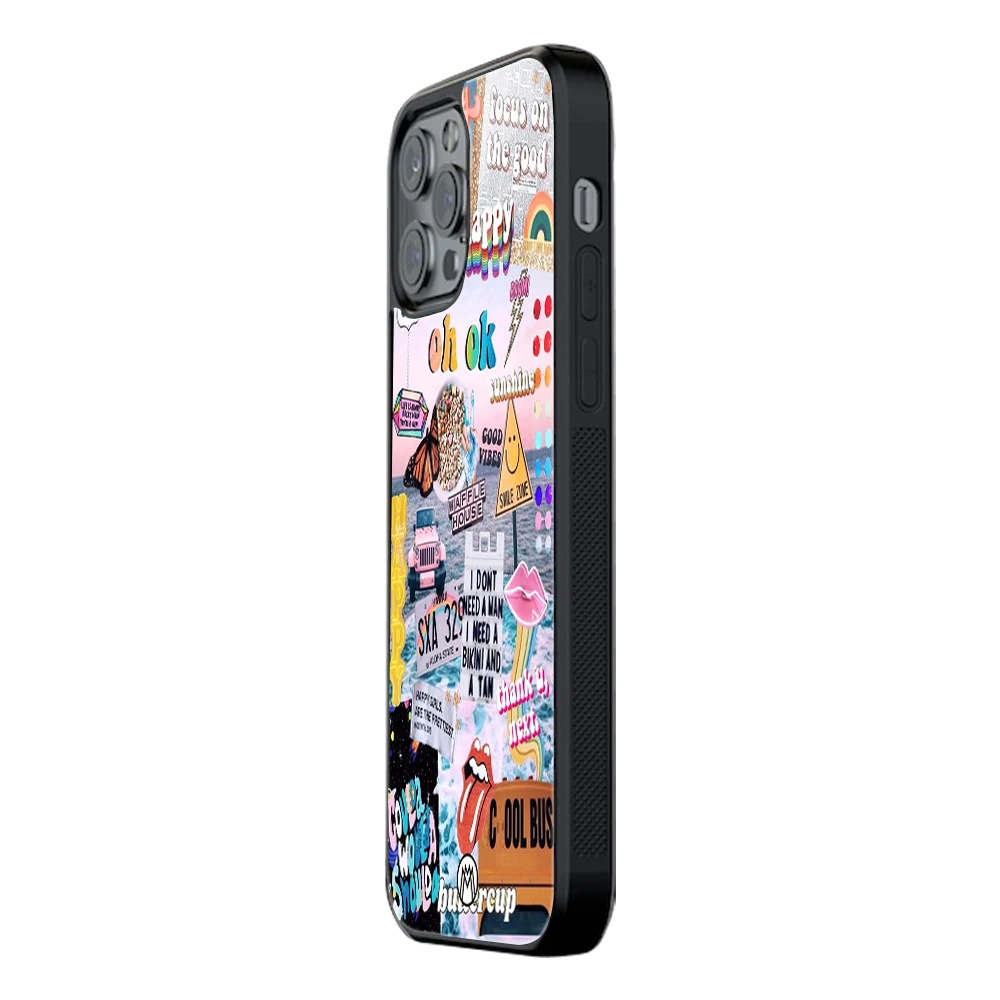 Slim Glass Back Phone Case for Multiple Brands – iPhone, Samsung, Redmi, OnePlus, Oppo, Vivo