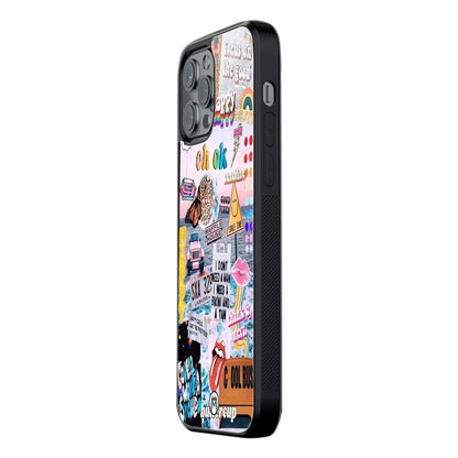 Slim Glass Back Phone Case for Multiple Brands – iPhone, Samsung, Redmi, OnePlus, Oppo, Vivo