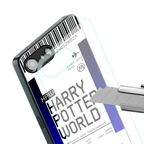 harry potter hogwarts boarding pass ticket back phone cover | glass case for iphone 16e