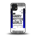 harry potter hogwarts boarding pass ticket back phone cover | glass case for nothing phone 1