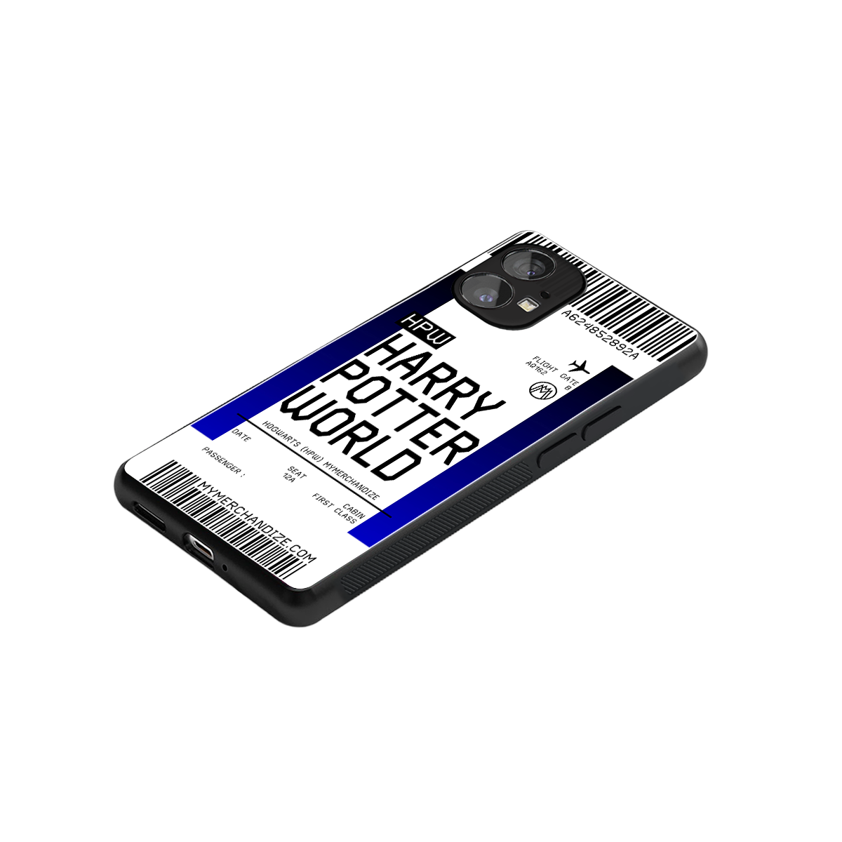 harry potter hogwarts boarding pass ticket back phone cover | glass case for nothing phone 1