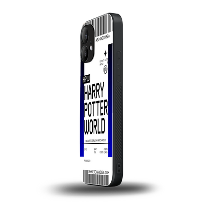 harry potter hogwarts boarding pass ticket back phone cover | glass case for nothing phone 2