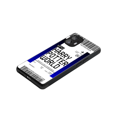 harry potter hogwarts boarding pass ticket back phone cover | glass case for nothing phone 2