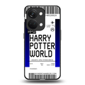 harry potter hogwarts boarding pass ticket back phone cover | glass case for oneplus nord 3
