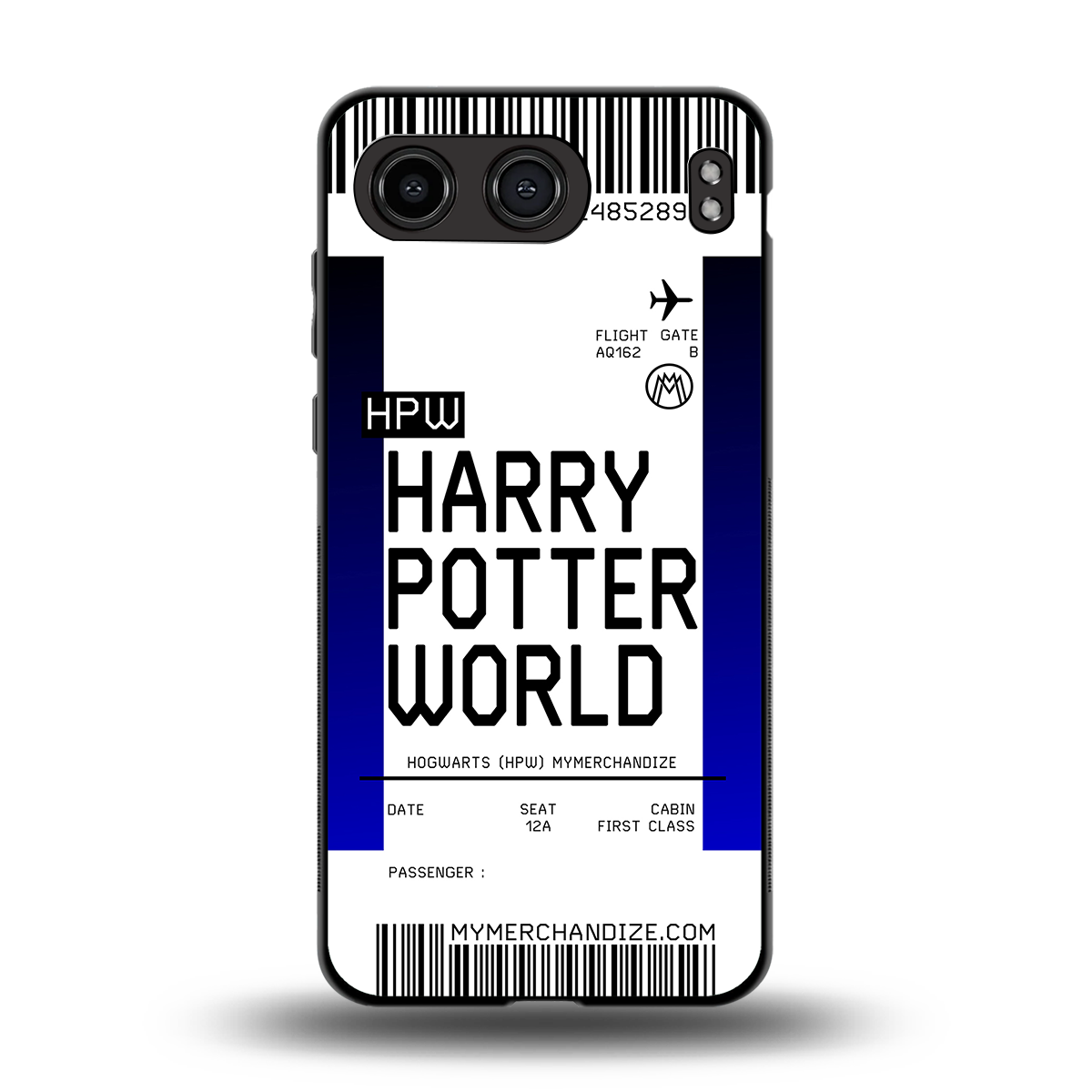 harry potter hogwarts boarding pass ticket back phone cover | glass case for oneplus nord 4