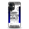 harry potter hogwarts boarding pass ticket back phone cover | glass case for oneplus nord ce 3