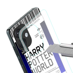 harry potter hogwarts boarding pass ticket back phone cover | glass case for oneplus nord ce 3