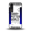 harry potter hogwarts boarding pass ticket back phone cover | glass case for oneplus nord ce 4 lite