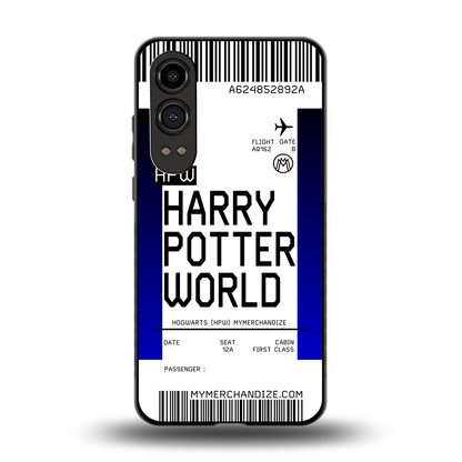 harry potter hogwarts boarding pass ticket back phone cover | glass case for oneplus nord ce 4 lite