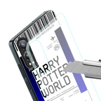 harry potter hogwarts boarding pass ticket back phone cover | glass case for oneplus nord ce 4 lite