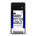 harry potter hogwarts boarding pass ticket back phone cover | glass case for google pixel 6 pro