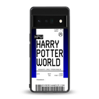 harry potter hogwarts boarding pass ticket back phone cover | glass case for google pixel 6 pro
