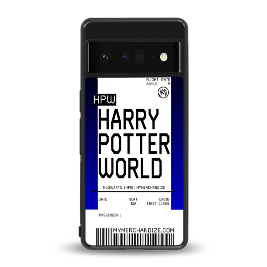 harry potter hogwarts boarding pass ticket back phone cover | glass case for google pixel 6 pro