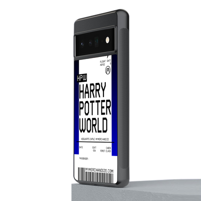 harry potter hogwarts boarding pass ticket back phone cover | glass case for google pixel 6 pro
