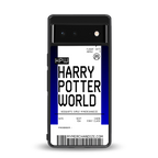 harry potter hogwarts boarding pass ticket back phone cover | glass case for google pixel 6