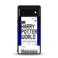 harry potter hogwarts boarding pass ticket back phone cover | glass case for Google Pixel 6A