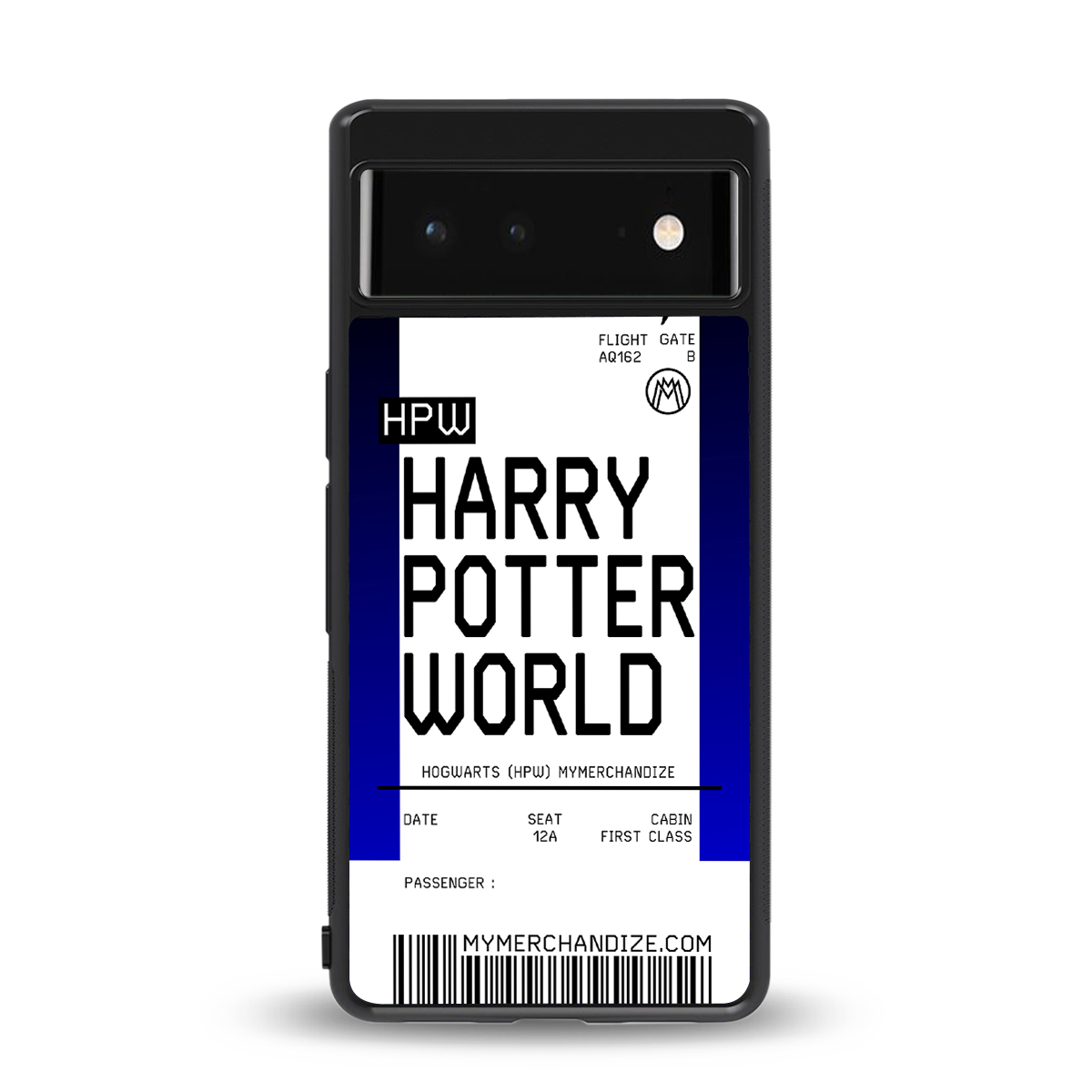harry potter hogwarts boarding pass ticket back phone cover | glass case for Google Pixel 6A