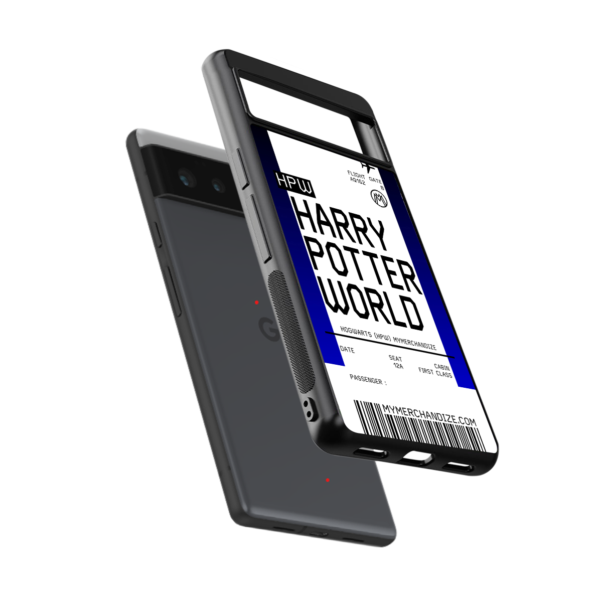 harry potter hogwarts boarding pass ticket back phone cover | glass case for google pixel 6
