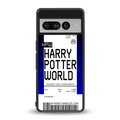 harry potter hogwarts boarding pass ticket back phone cover | glass case for google pixel 7 pro