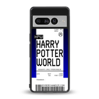 harry potter hogwarts boarding pass ticket back phone cover | glass case for google pixel 7 pro