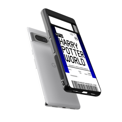 harry potter hogwarts boarding pass ticket back phone cover | glass case for google pixel 7 pro