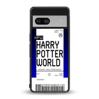 harry potter hogwarts boarding pass ticket back phone cover | glass case for Google Pixel 7