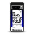 harry potter hogwarts boarding pass ticket back phone cover | glass case for google pixel 8 pro