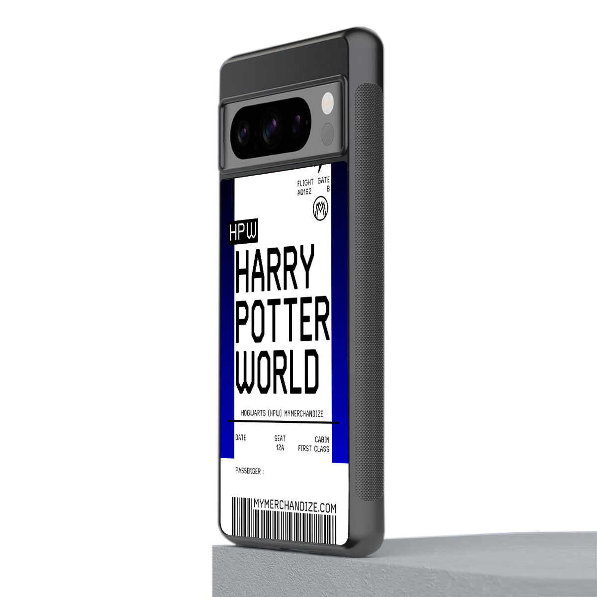 harry potter hogwarts boarding pass ticket back phone cover | glass case for google pixel 8 pro