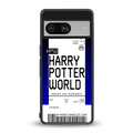 harry potter hogwarts boarding pass ticket back phone cover | glass case for Google Pixel 8