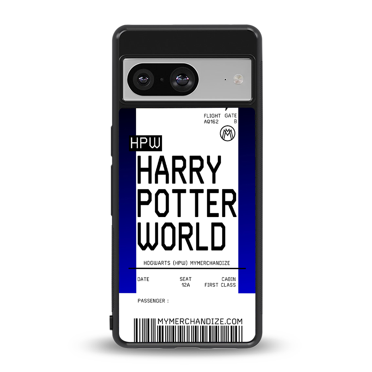 harry potter hogwarts boarding pass ticket back phone cover | glass case for Google Pixel 8