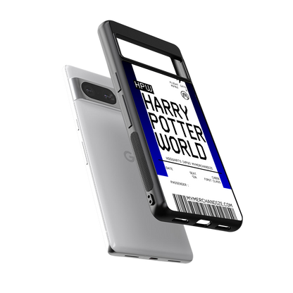 harry potter hogwarts boarding pass ticket back phone cover | glass case for Google Pixel 8