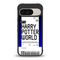 harry potter hogwarts boarding pass ticket back phone cover | glass case for google pixel 9