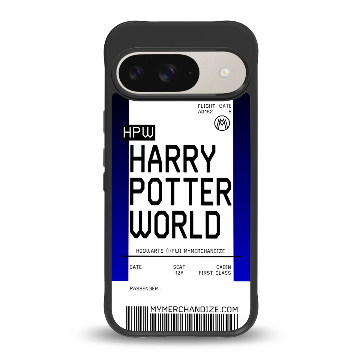 harry potter hogwarts boarding pass ticket back phone cover | glass case for google pixel 9