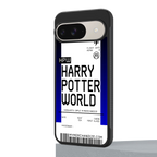 harry potter hogwarts boarding pass ticket back phone cover | glass case for google pixel 9