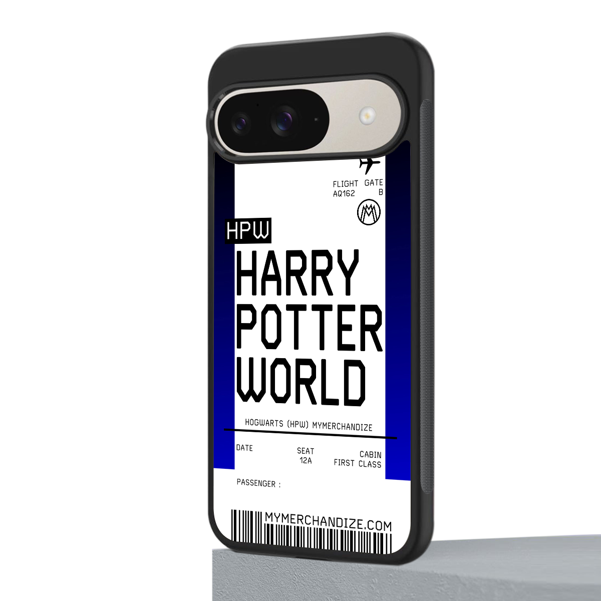 harry potter hogwarts boarding pass ticket back phone cover | glass case for google pixel 9